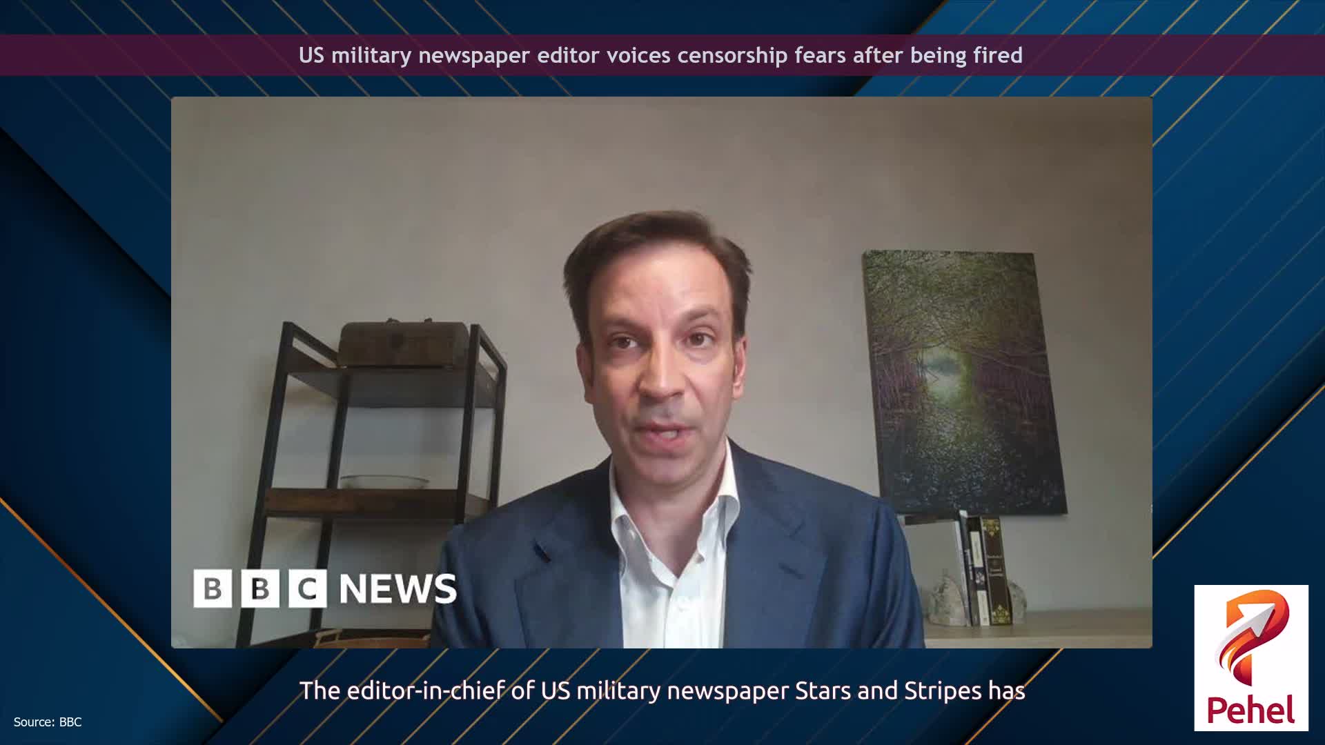 US military newspaper editor voices censorship fears after being fired