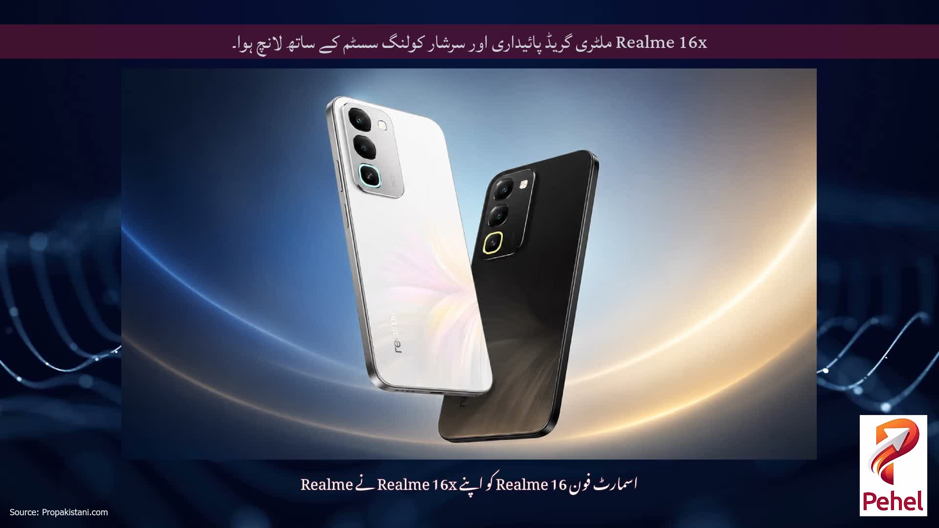 Realme 16x ملٹری گریڈ پائیداری اور سرشار کولنگ سسٹم کے ساتھ لانچ ہوا۔