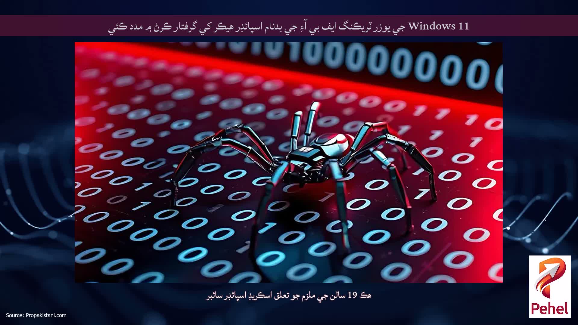 Windows 11 جي يوزر ٽريڪنگ ايف بي آءِ جي بدنام اسپائڊر هيڪر کي گرفتار ڪرڻ ۾ مدد ڪئي