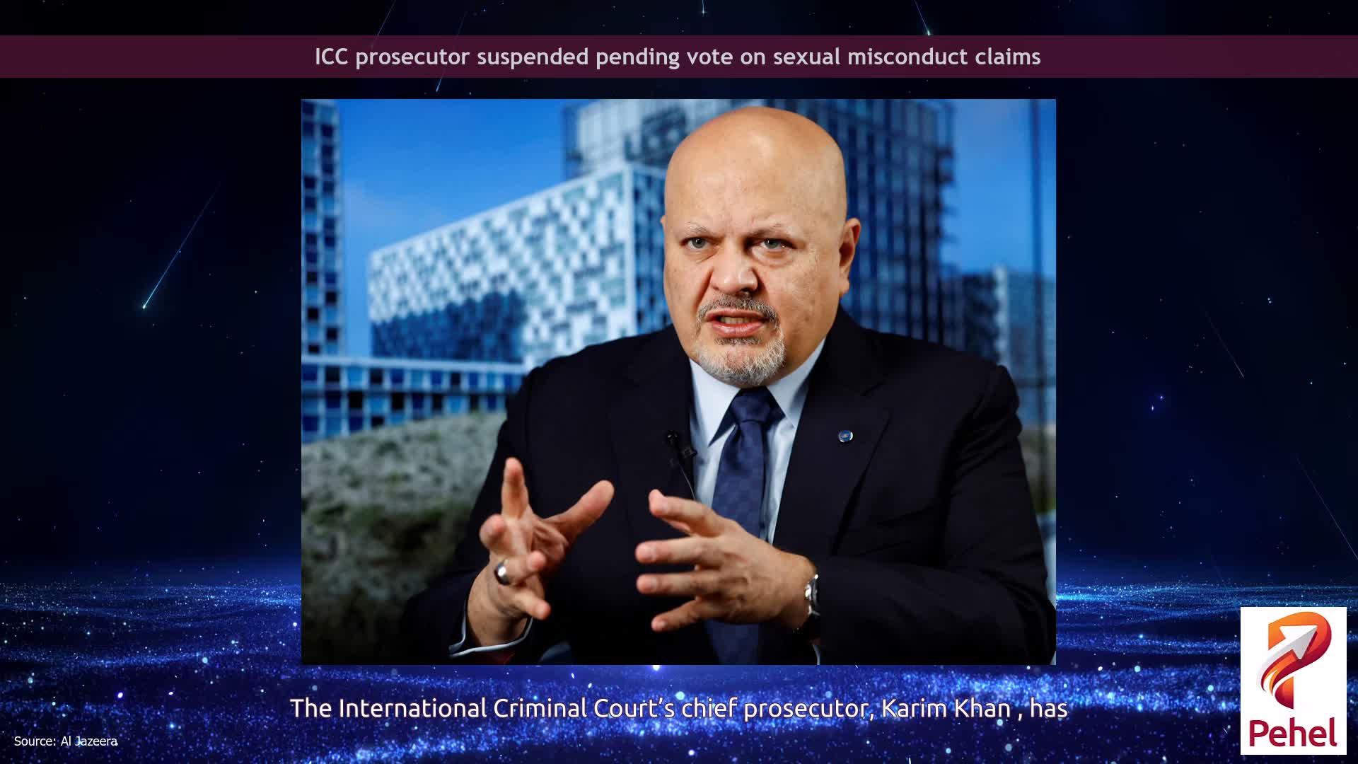 ICC prosecutor suspended pending vote on sexual misconduct claims