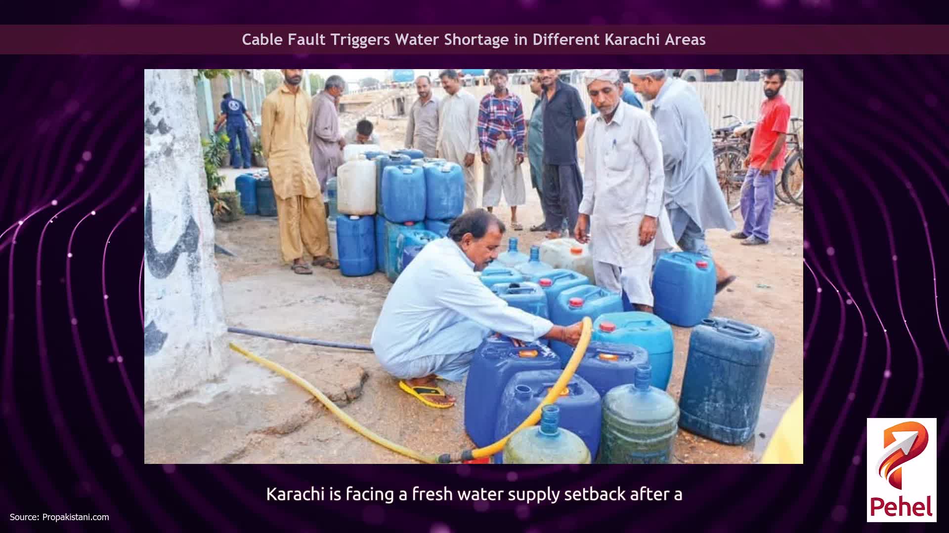 Cable Fault Triggers Water Shortage in Different Karachi Areas