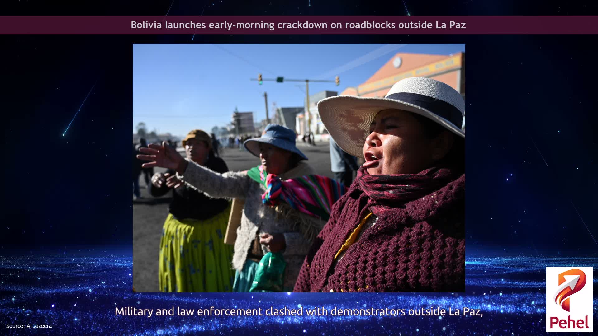 Bolivia launches early-morning crackdown on roadblocks outside La Paz