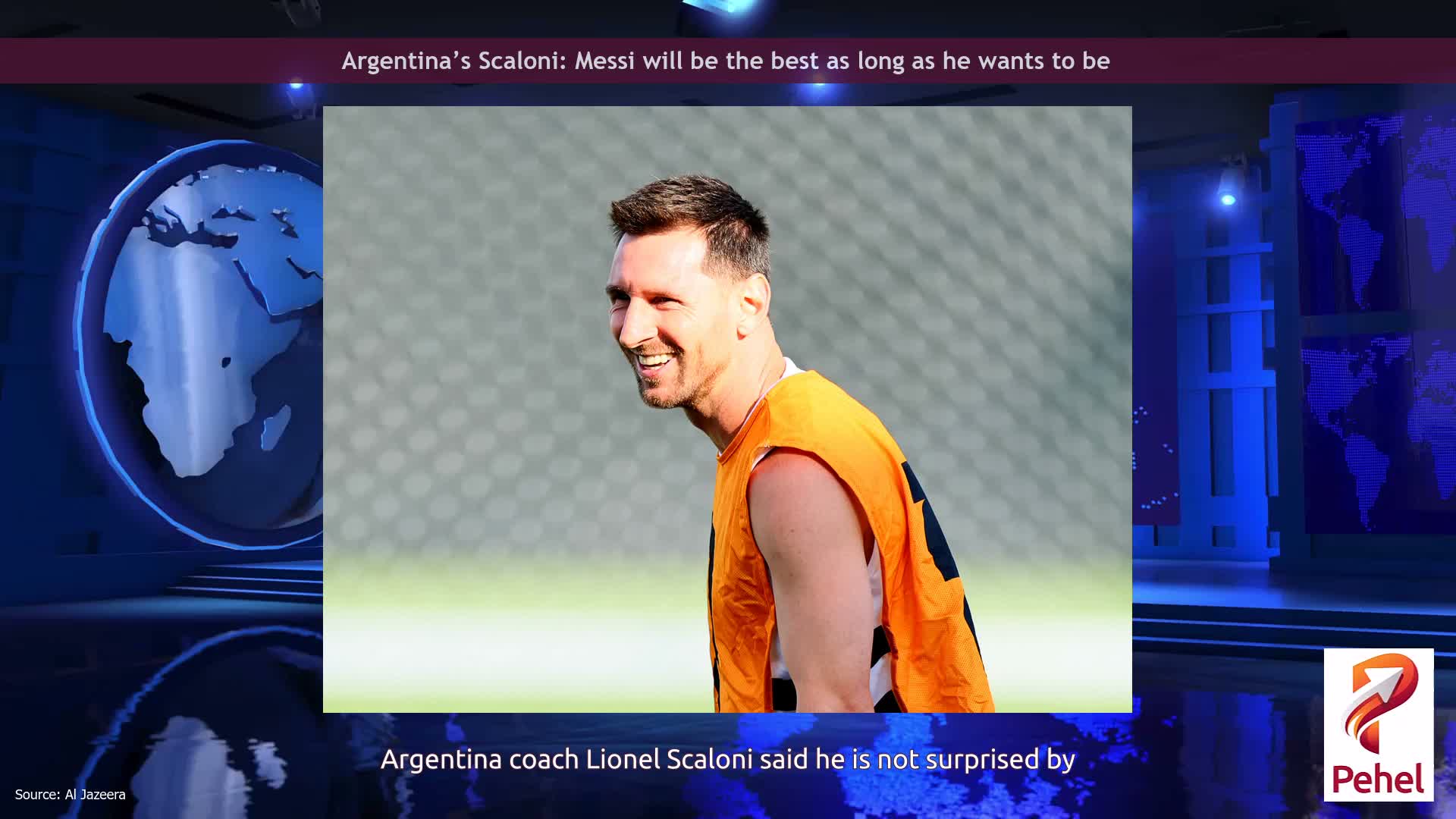 Argentina’s Scaloni: Messi will be the best as long as he wants to be
