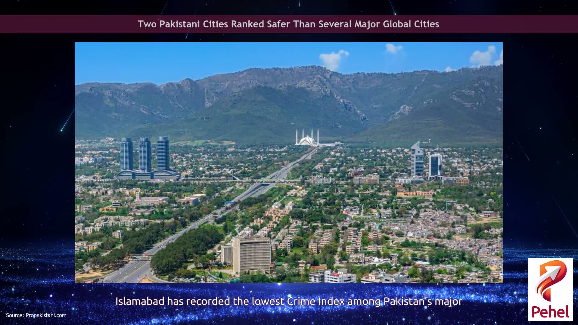 Two Pakistani Cities Ranked Safer Than Several Major Global Cities