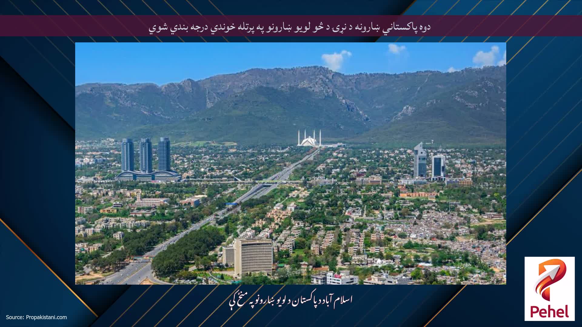 دوه پاکستاني ښارونه د نړۍ د څو لویو ښارونو په پرتله خوندي درجه بندي شوي