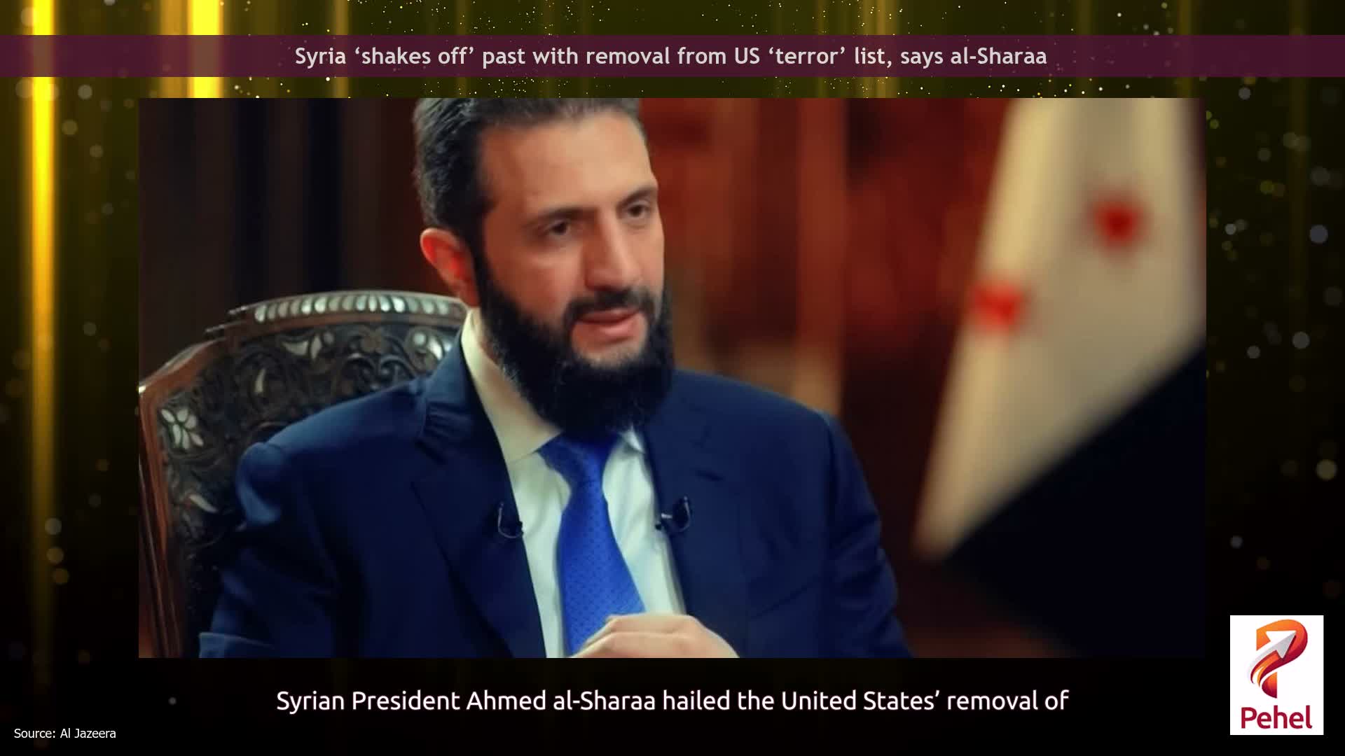 Syria ‘shakes off’ past with removal from US ‘terror’ list, says al-Sharaa