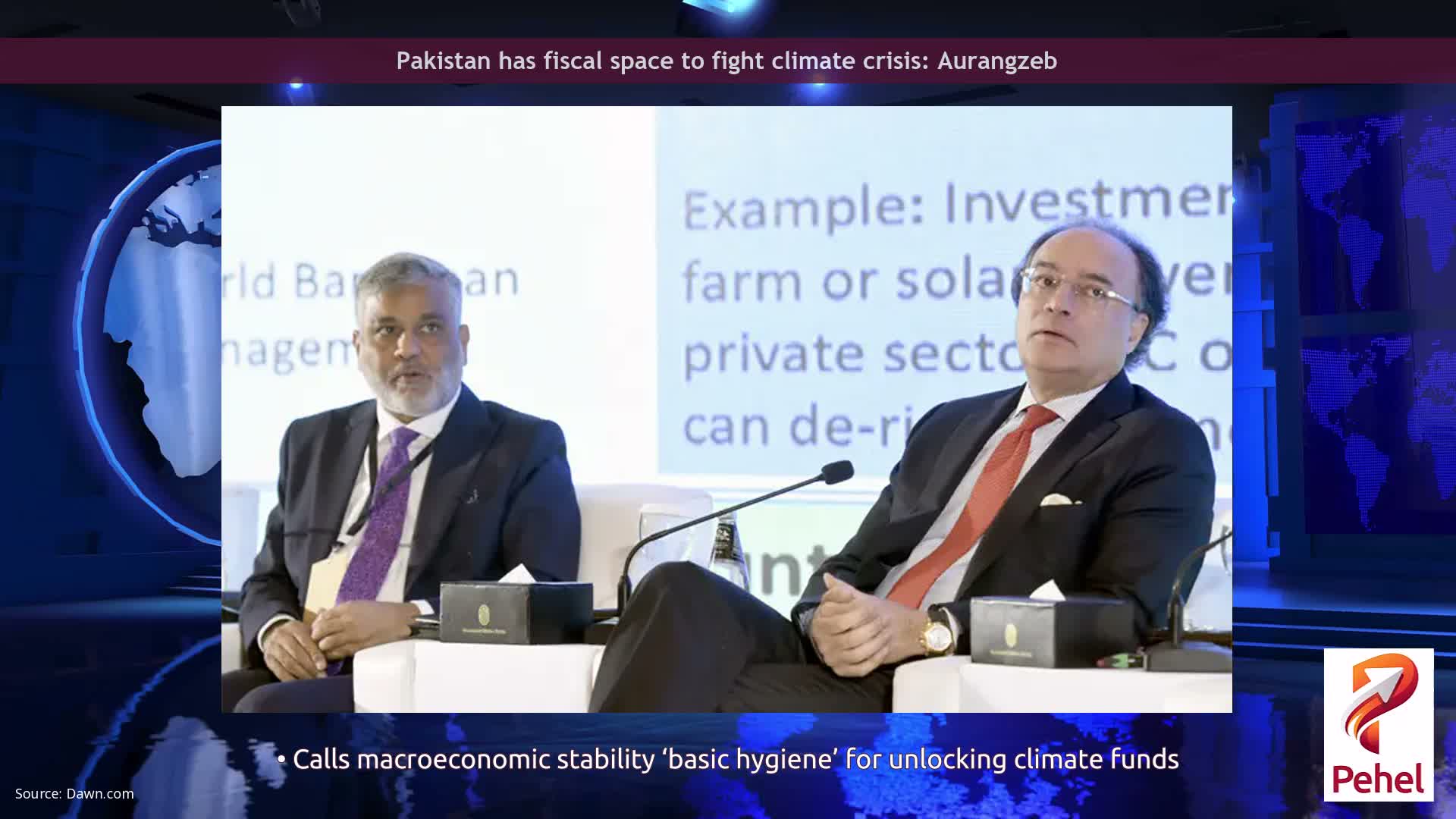 Pakistan has fiscal space to fight climate crisis: Aurangzeb