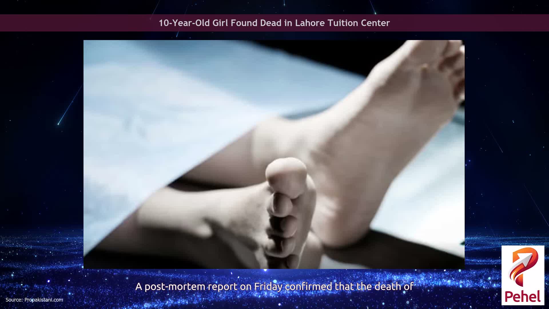 10-Year-Old Girl Found Dead in Lahore Tuition Center