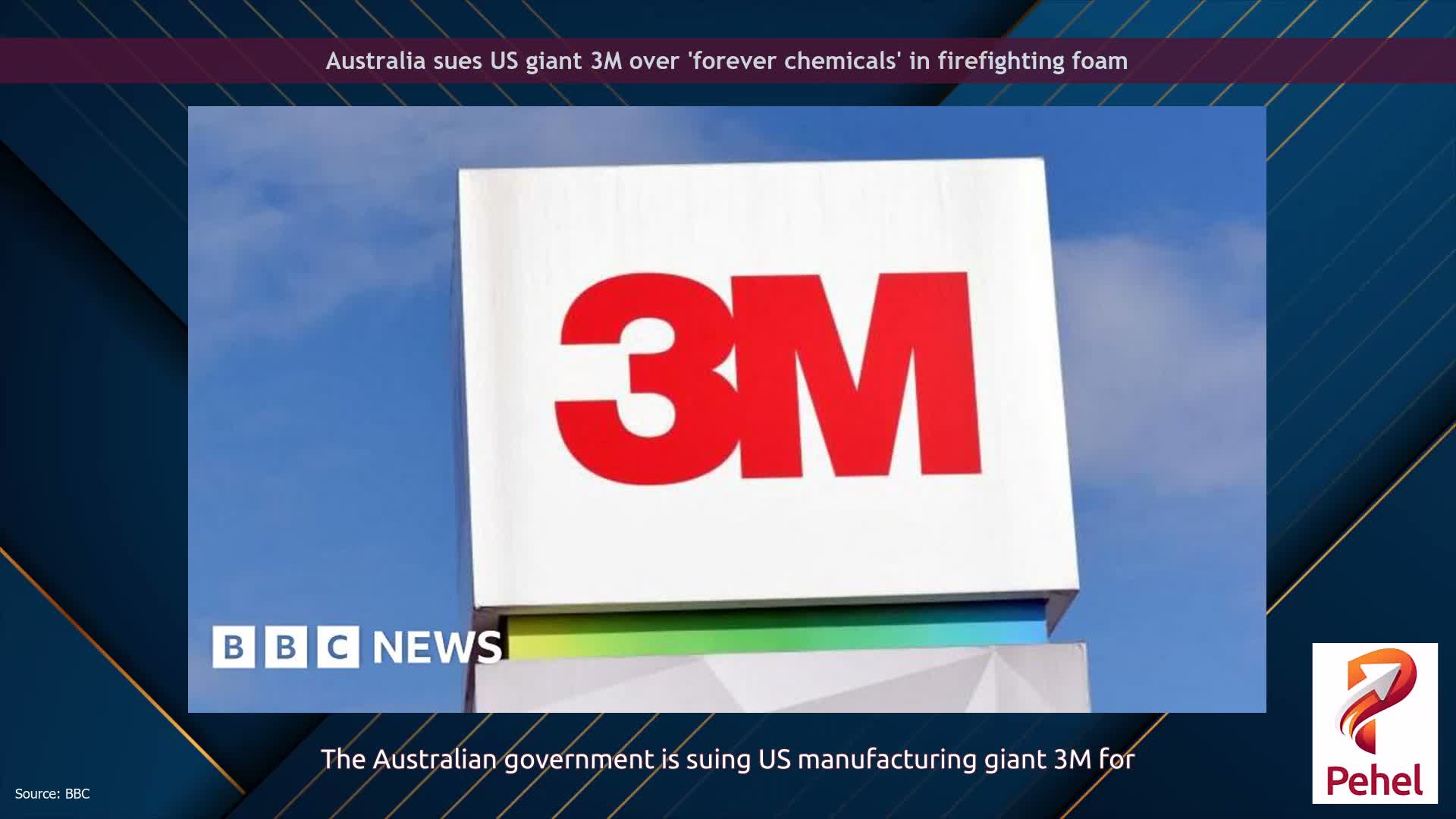 Australia sues US giant 3M over 'forever chemicals' in firefighting foam