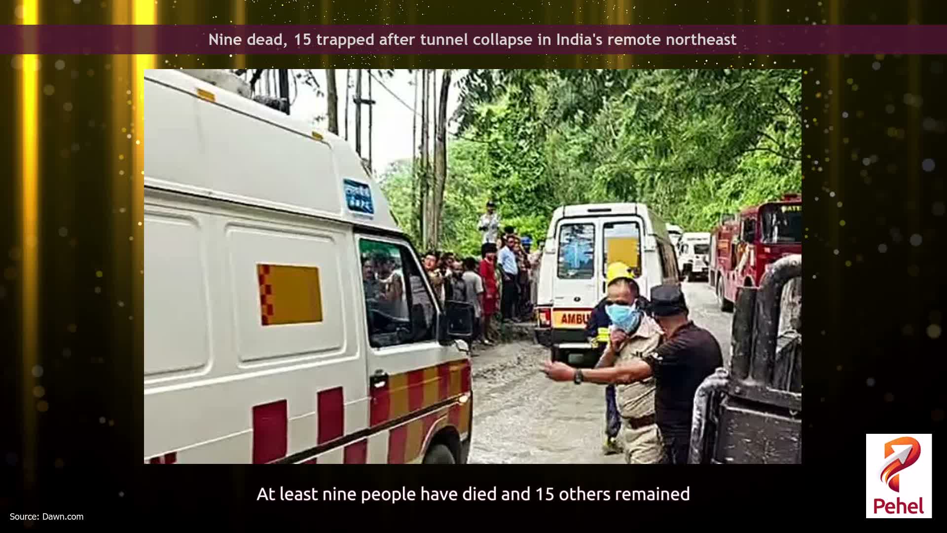 Nine dead, 15 trapped after tunnel collapse in India's remote northeast