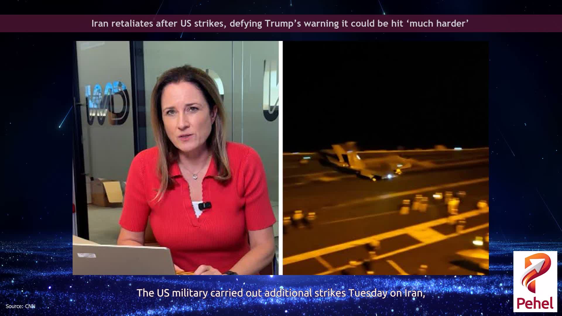Iran retaliates after US strikes, defying Trump’s warning it could be hit ‘much harder’