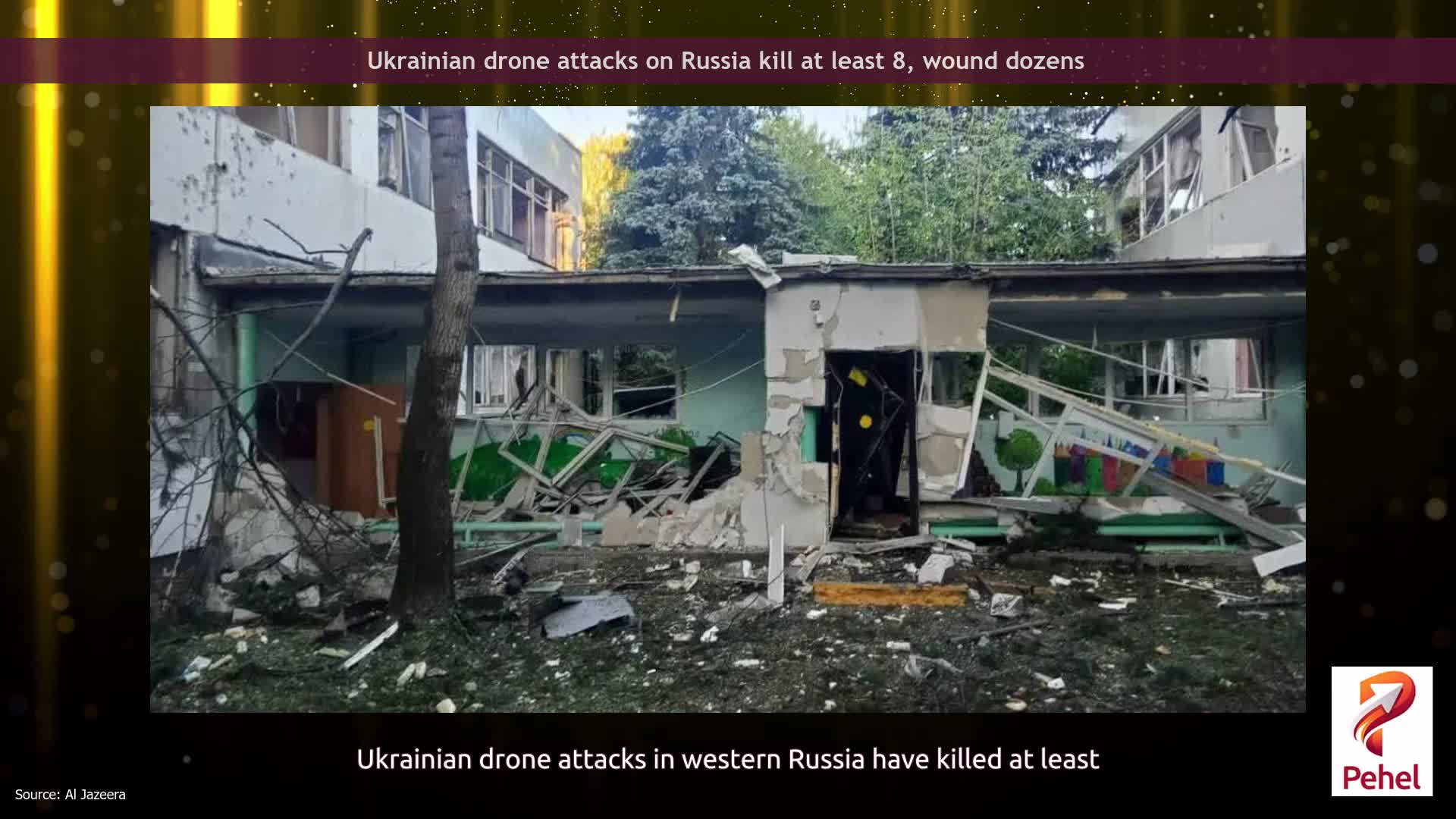 Ukrainian drone attacks on Russia kill at least 8, wound dozens