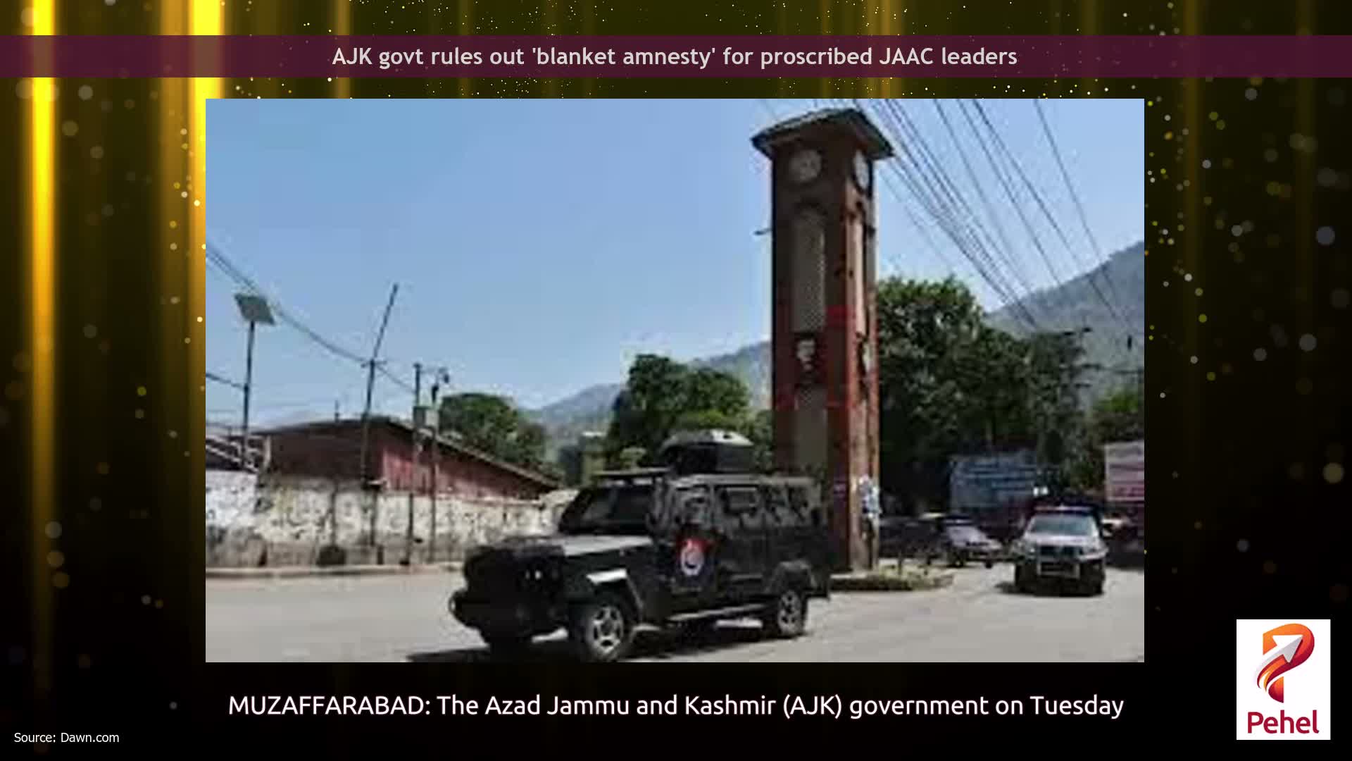 AJK govt rules out 'blanket amnesty' for proscribed JAAC leaders