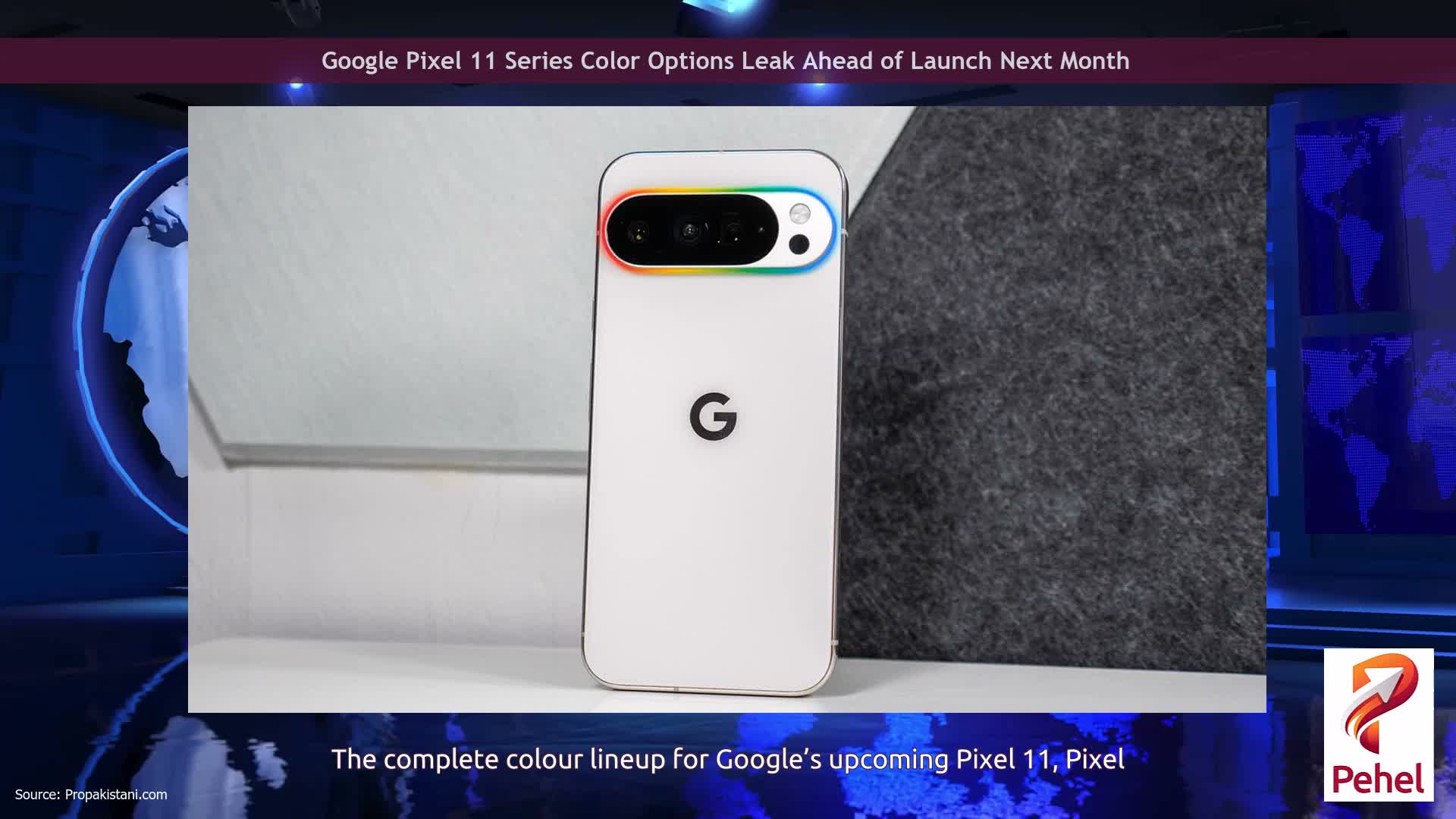 Google Pixel 11 Series Color Options Leak Ahead of Launch Next Month