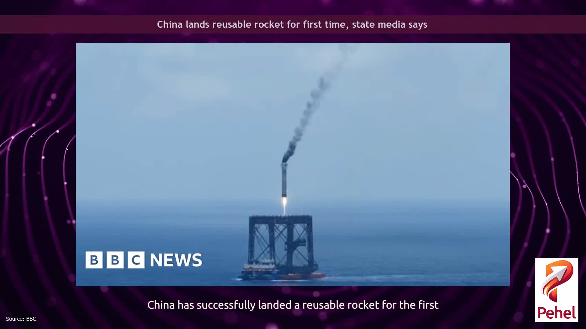 China lands reusable rocket for first time, state media says
