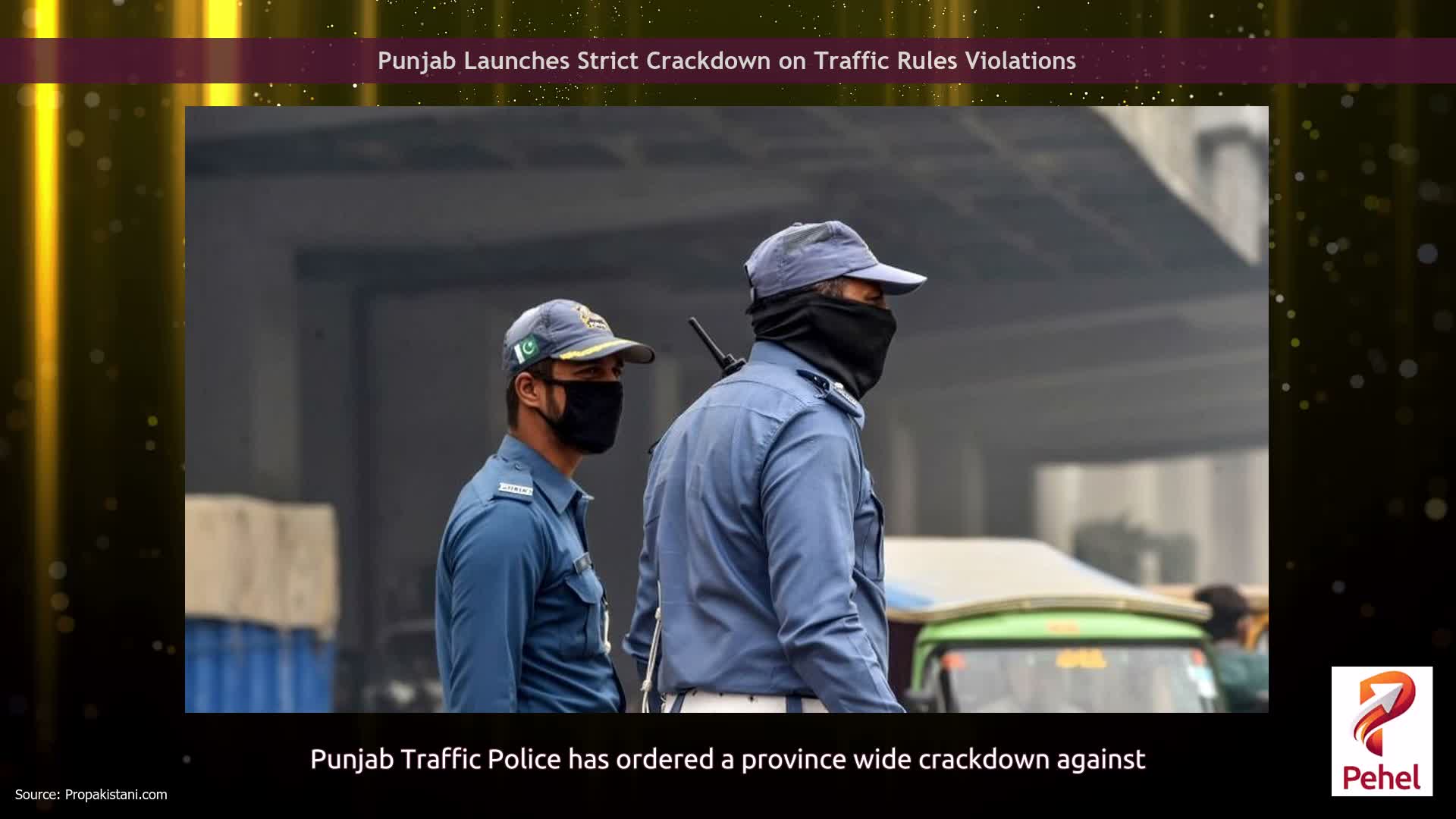 Punjab Launches Strict Crackdown on Traffic Rules Violations