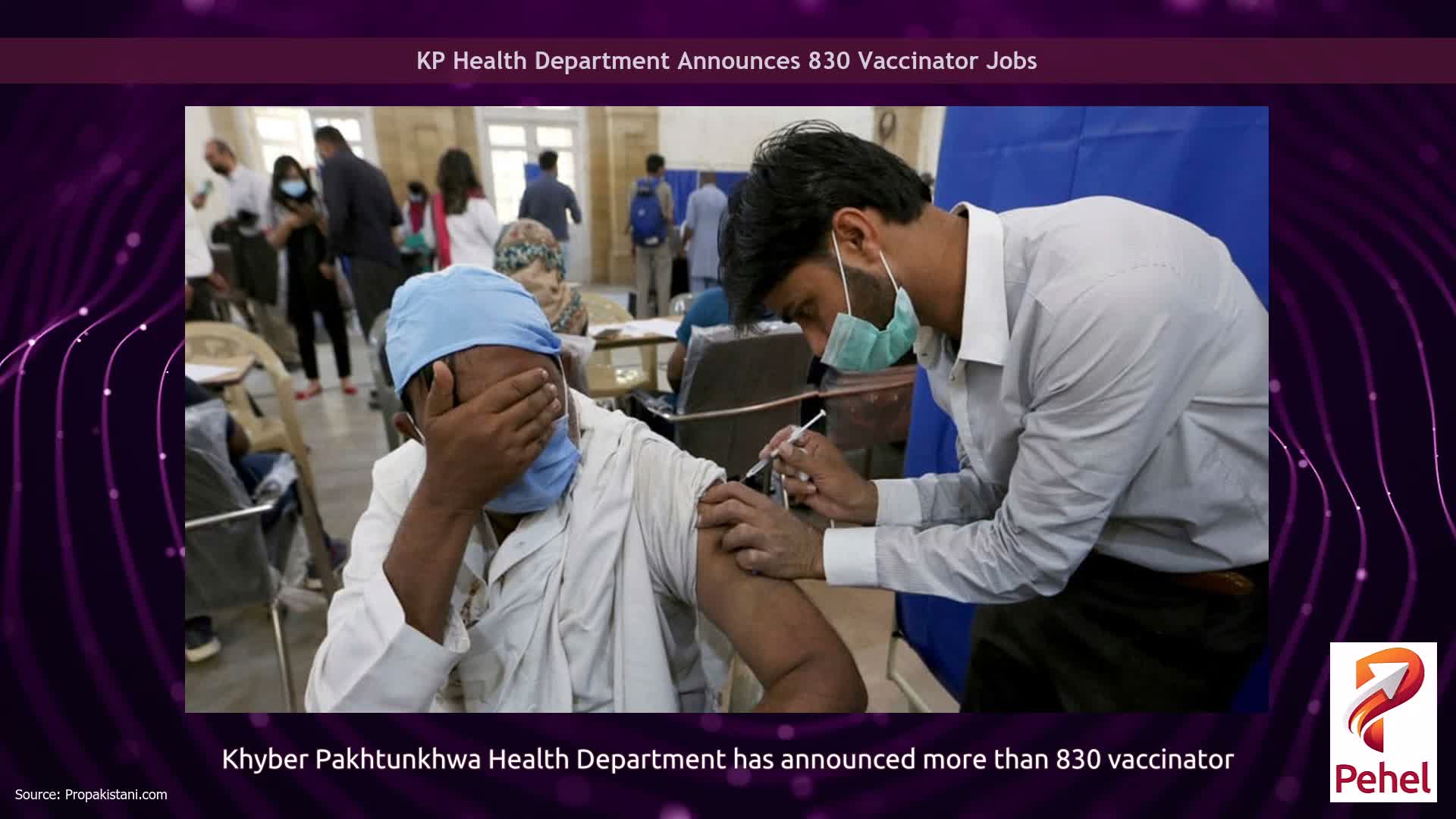 KP Health Department Announces 830 Vaccinator Jobs