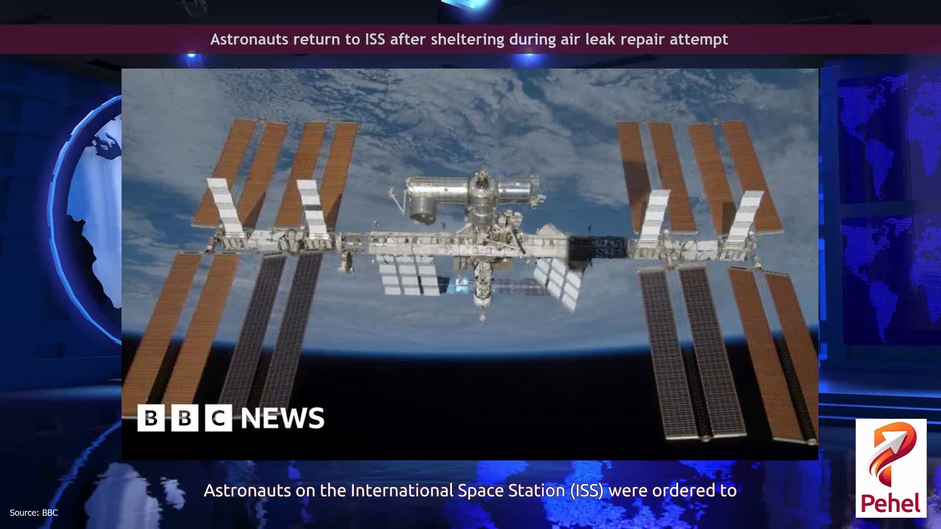 Astronauts return to ISS after sheltering during air leak repair attempt