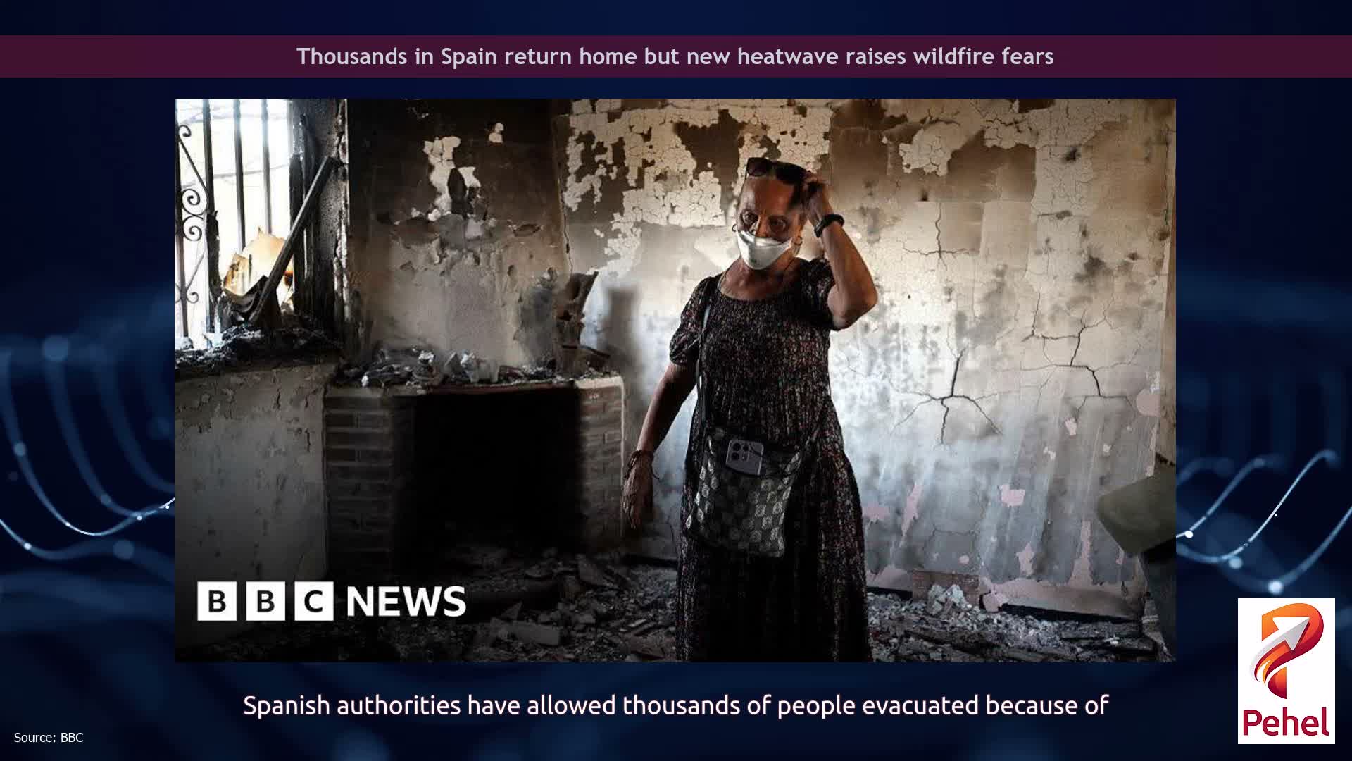 Thousands in Spain return home but new heatwave raises wildfire fears