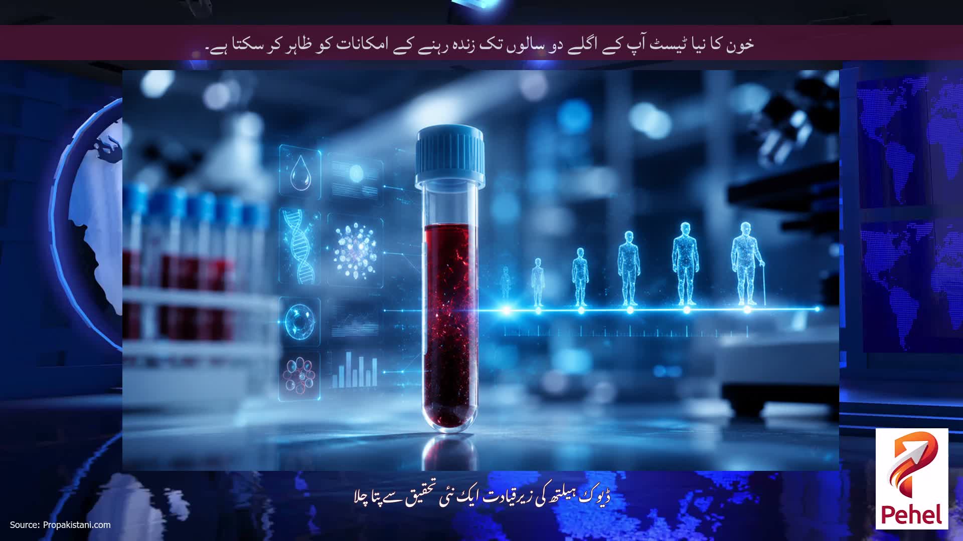 خون کا نیا ٹیسٹ آپ کے اگلے دو سالوں تک زندہ رہنے کے امکانات کو ظاہر کر سکتا ہے۔