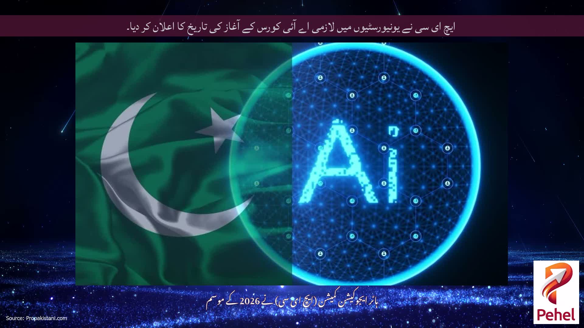 ایچ ای سی نے یونیورسٹیوں میں لازمی اے آئی کورس کے آغاز کی تاریخ کا اعلان کر دیا۔