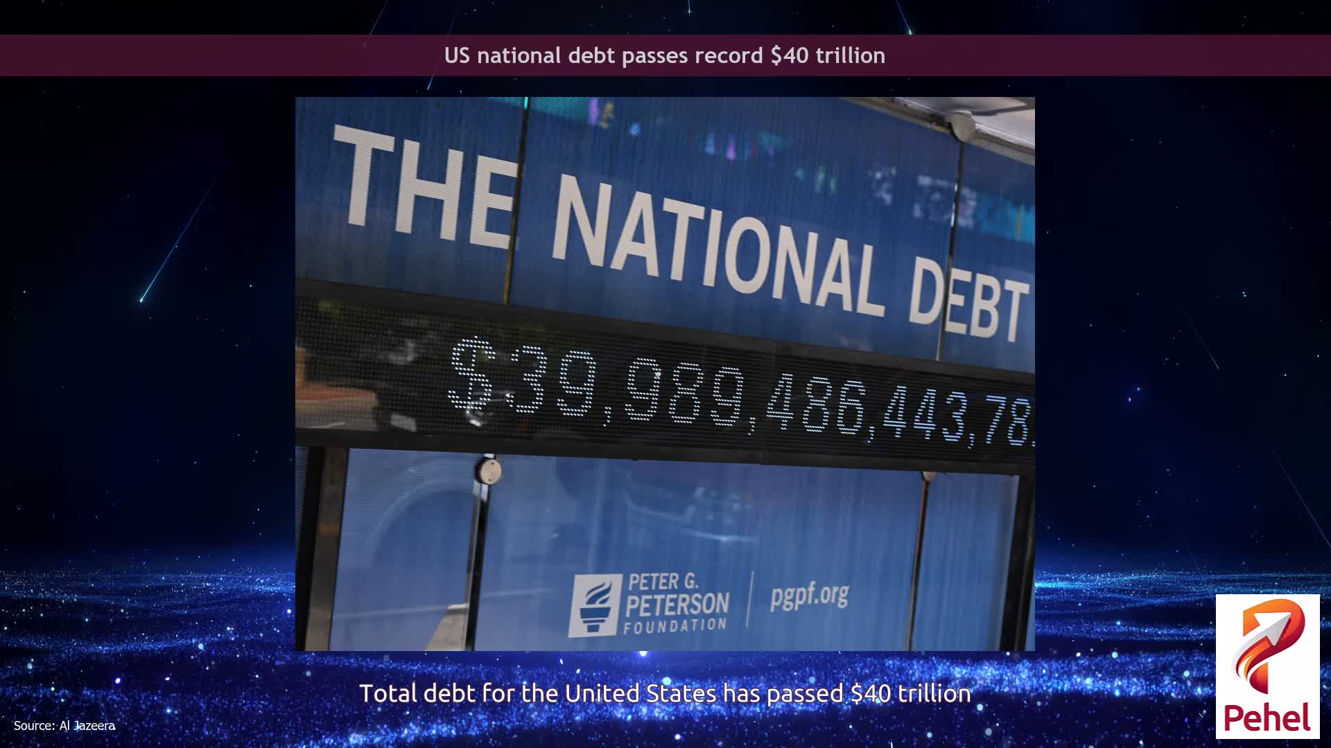 US national debt passes record $40 trillion