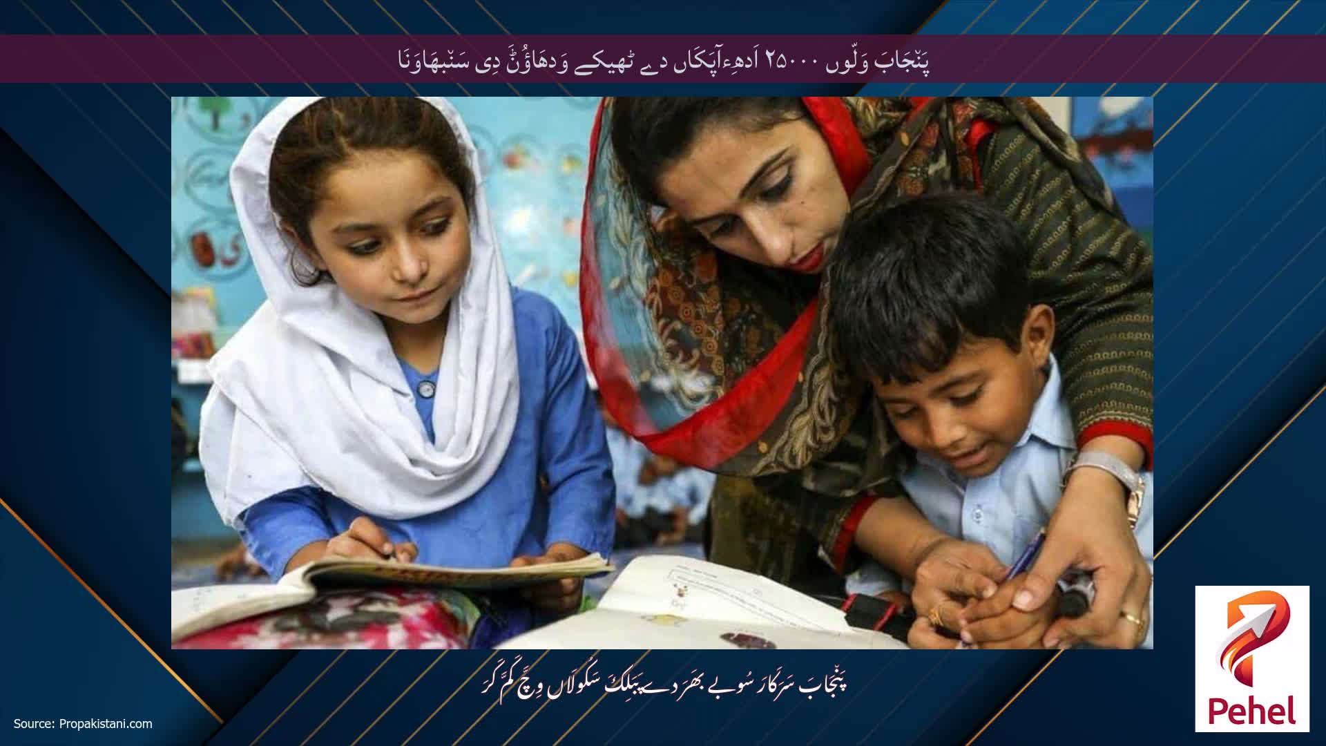 پَن٘جَابَ وَلّوں ۲۵۰۰۰ اَدھِءآپَکَاں دے ٹھیکے وَدھَاؤُݨَ دِی سَن٘بھَاوَنَا