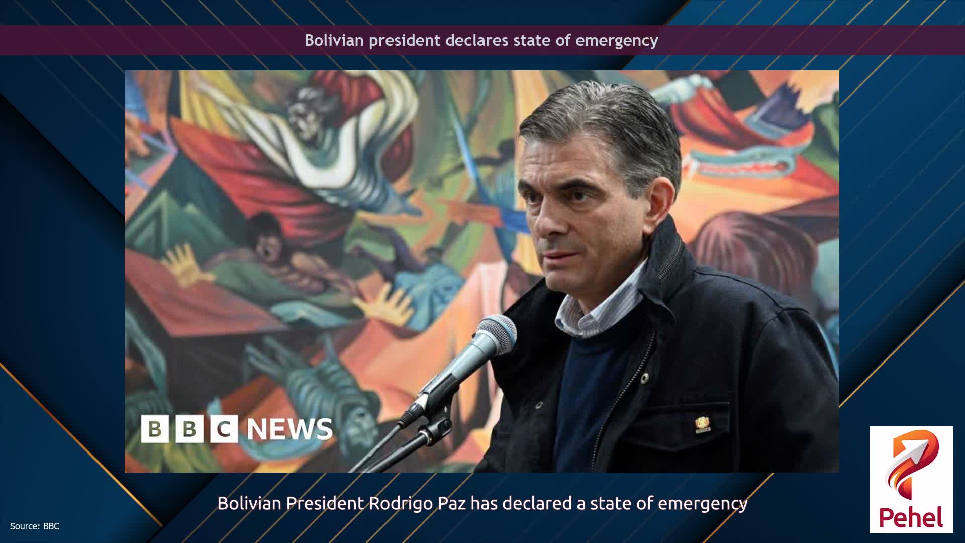 Bolivian president declares state of emergency