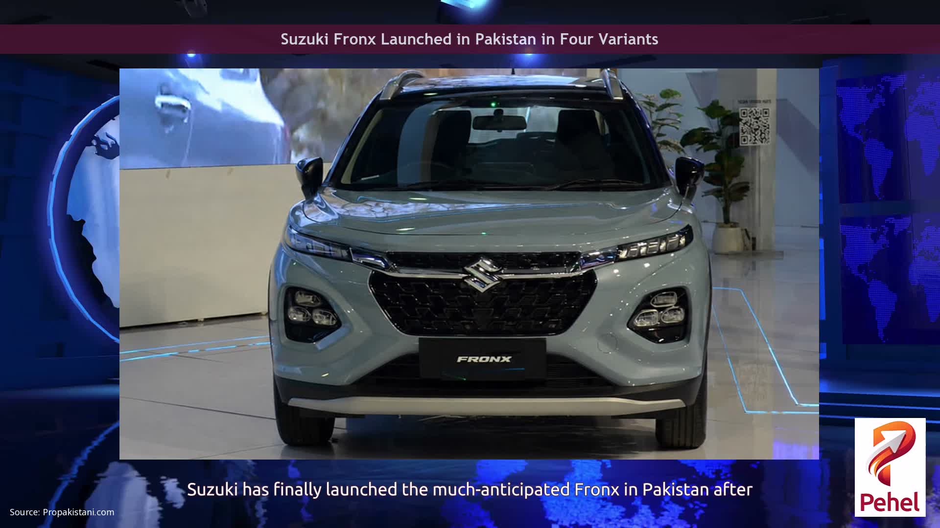 Suzuki Fronx Launched in Pakistan in Four Variants