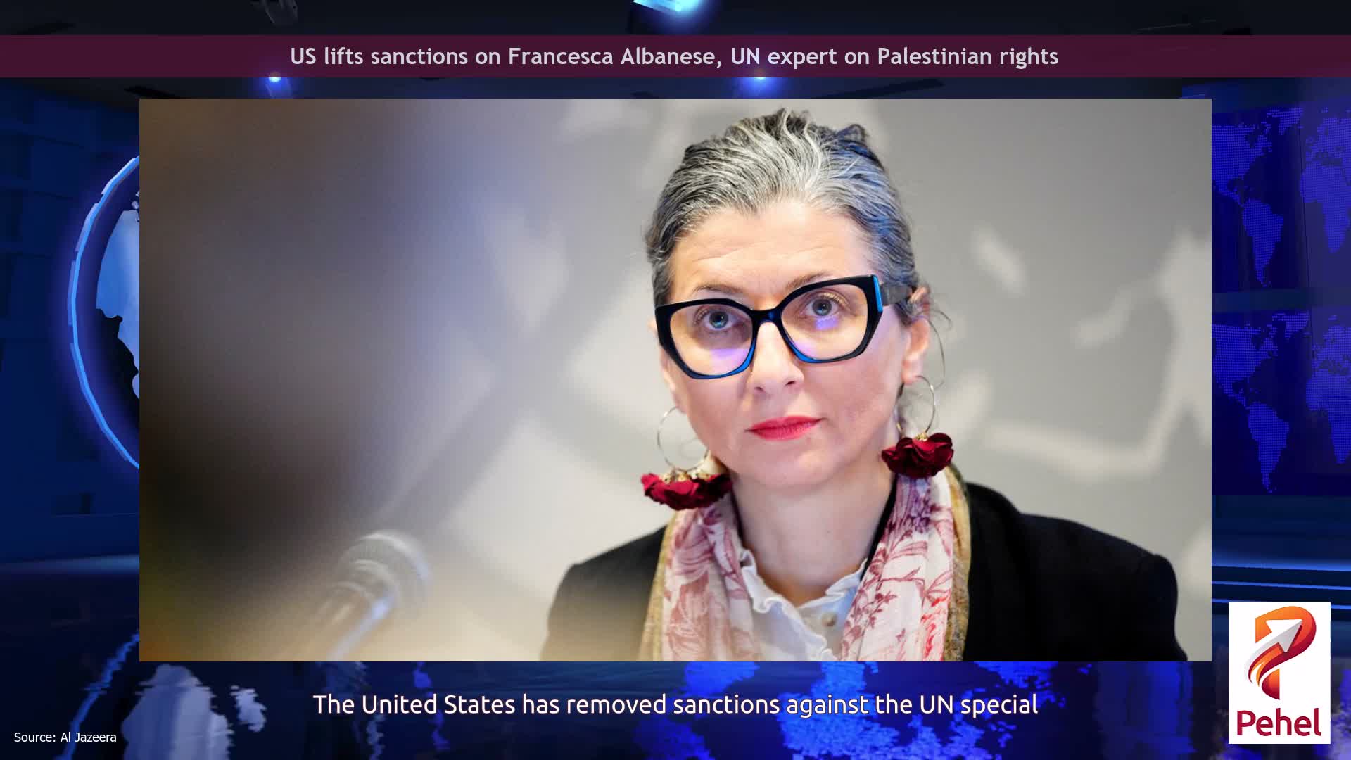 US lifts sanctions on Francesca Albanese, UN expert on Palestinian rights