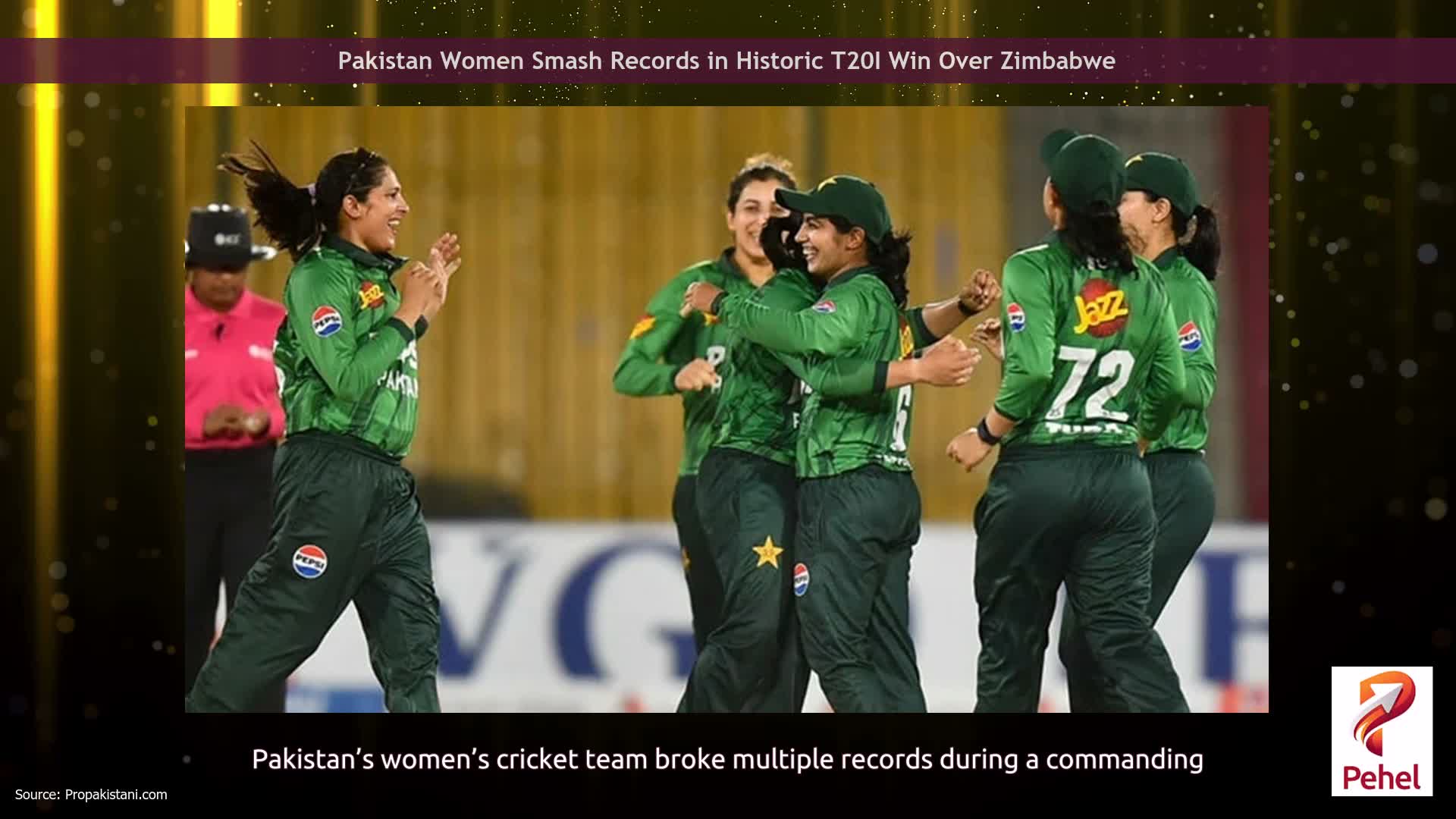 Pakistan Women Smash Records in Historic T20I Win Over Zimbabwe