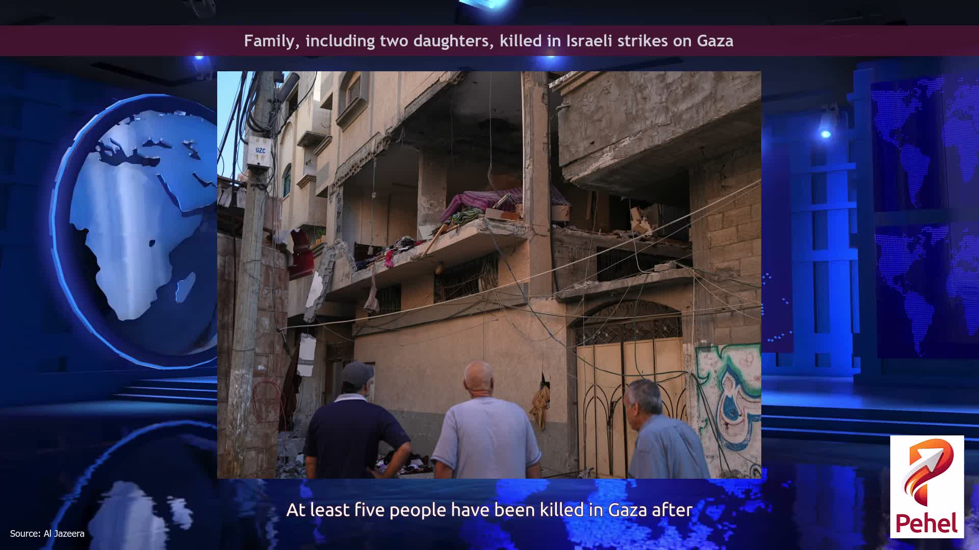 Family, including two daughters, killed in Israeli strikes on Gaza