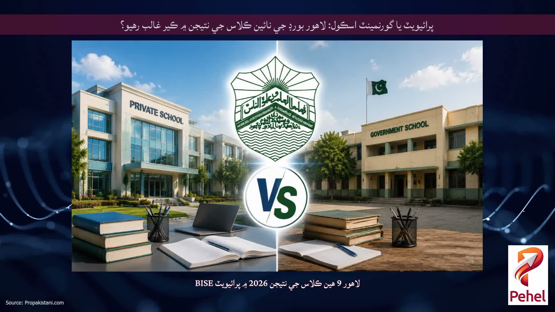 پرائيويٽ يا گورنمينٽ اسڪول: لاهور بورڊ جي نائين ڪلاس جي نتيجن ۾ ڪير غالب رهيو؟