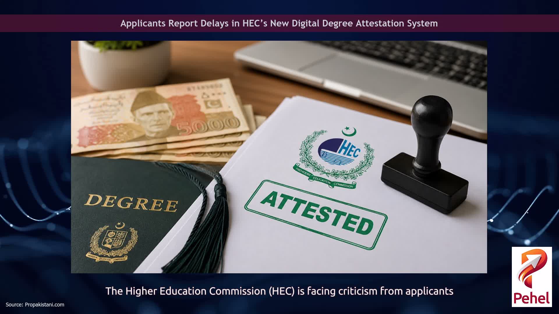 Applicants Report Delays in HEC’s New Digital Degree Attestation System