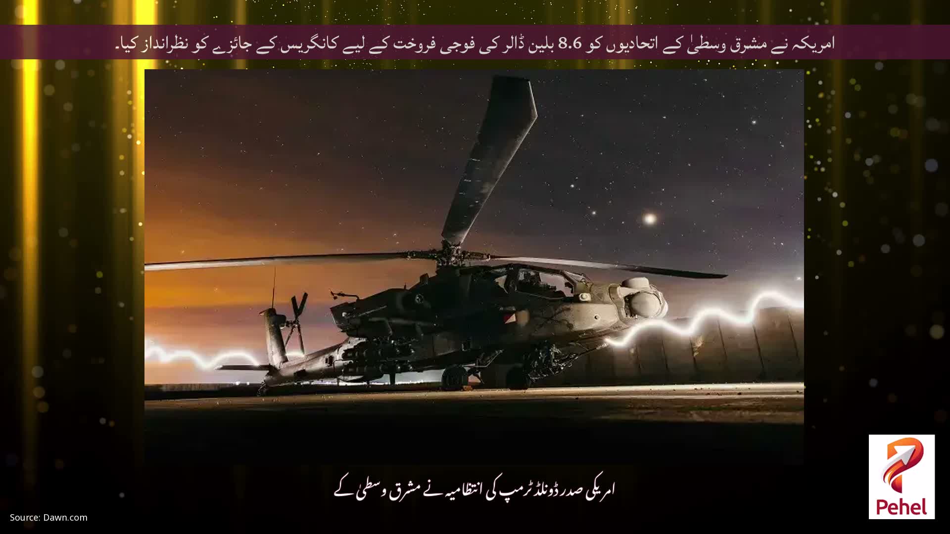امریکہ نے مشرق وسطیٰ کے اتحادیوں کو 8.6 بلین ڈالر کی فوجی فروخت کے لیے کانگریس کے جائزے کو نظرانداز کیا۔