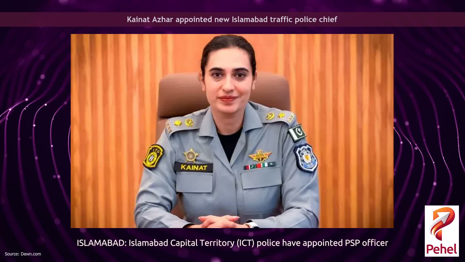 Kainat Azhar appointed new Islamabad traffic police chief