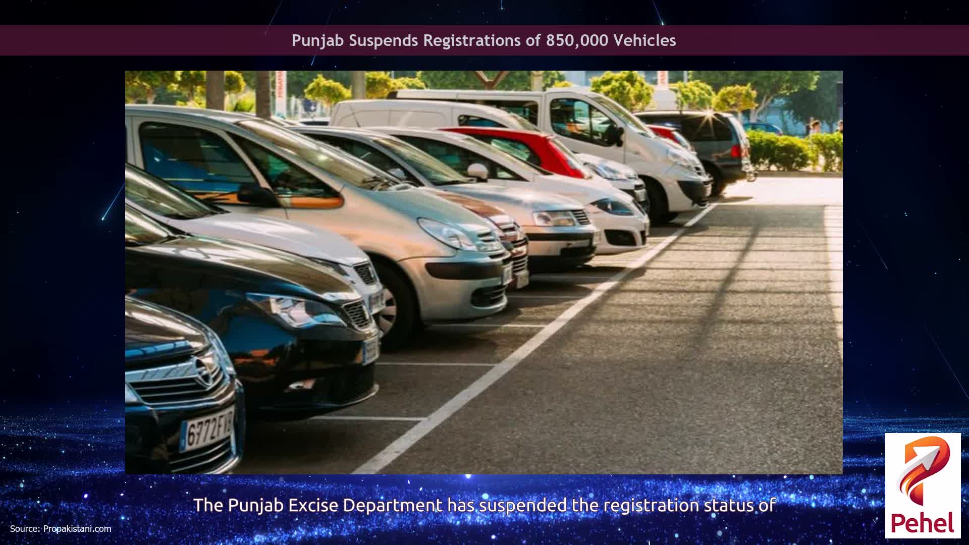 Punjab Suspends Registrations of 850,000 Vehicles