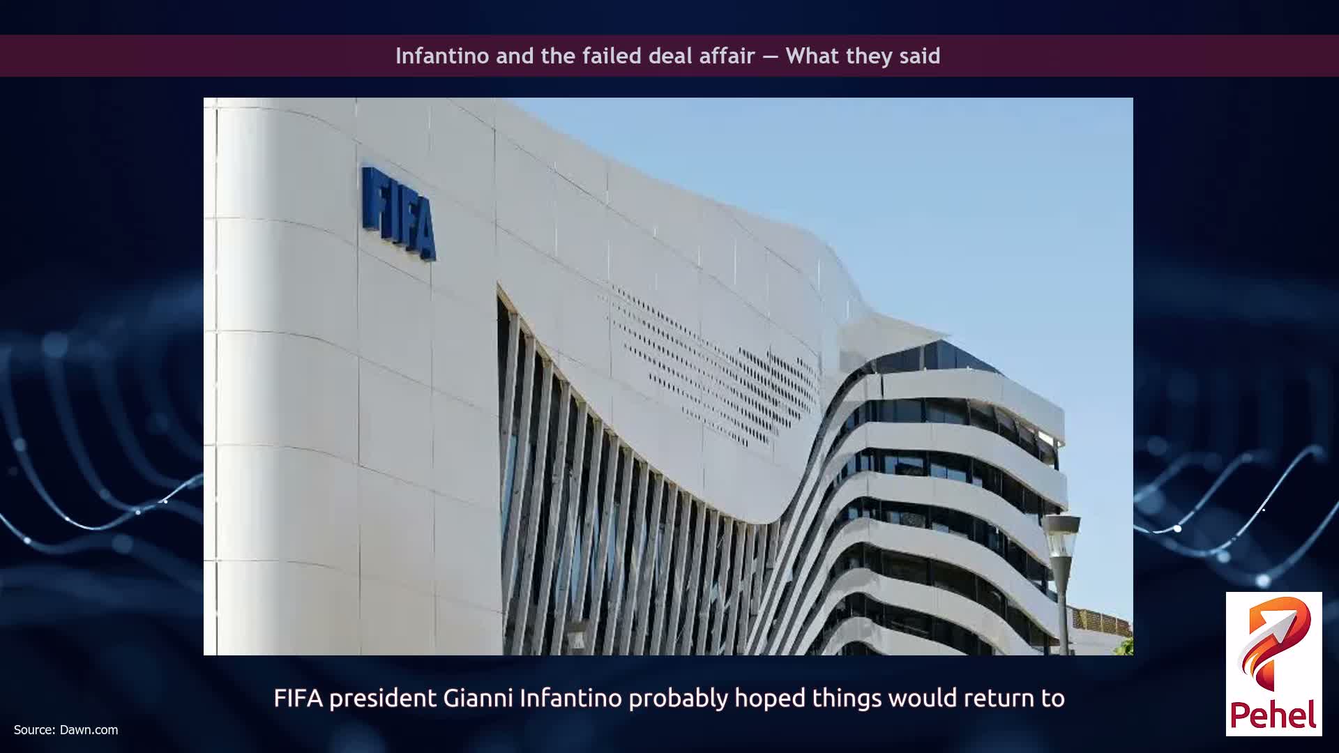 Infantino and the failed deal affair — What they said