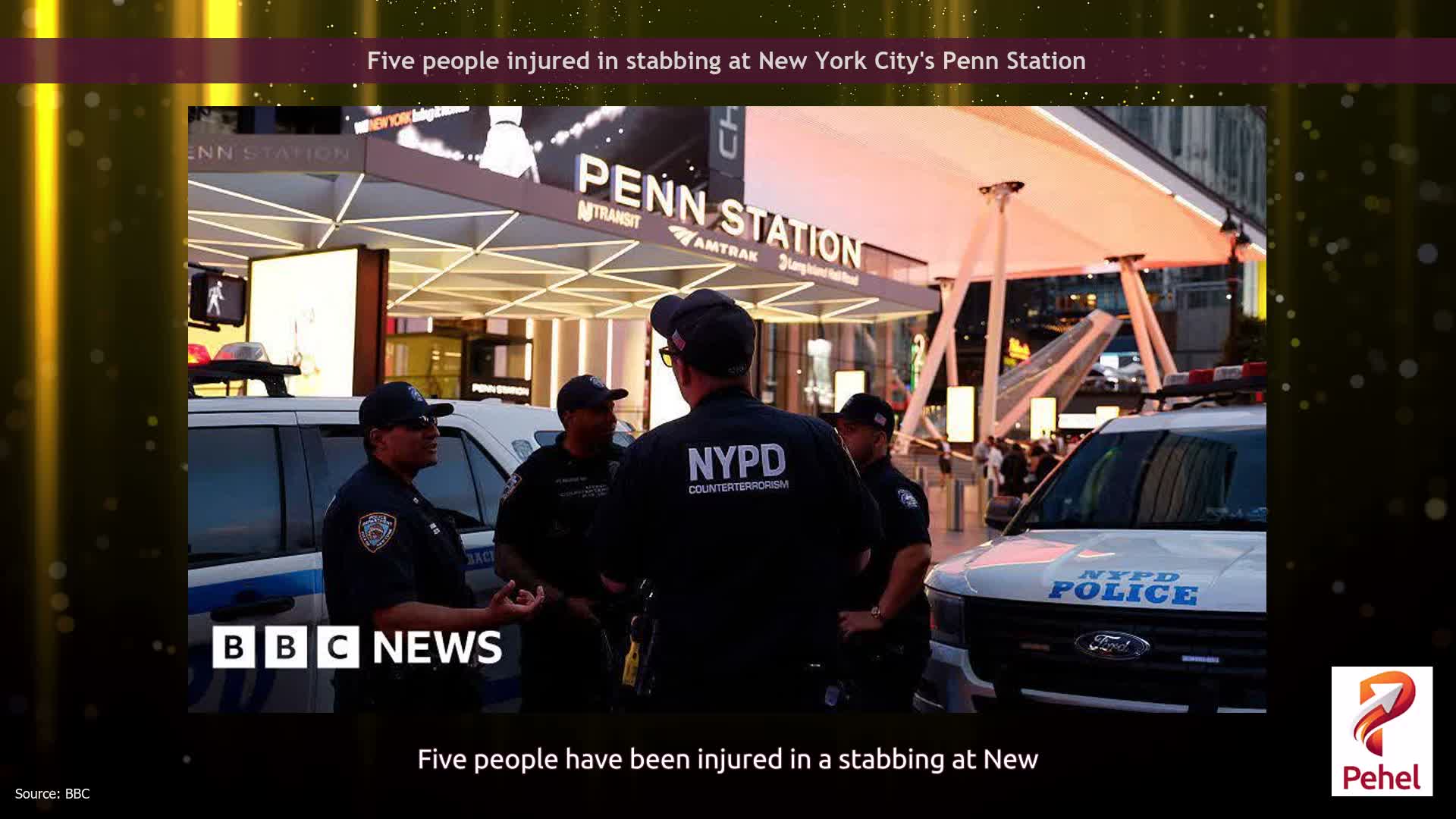 Five people injured in stabbing at New York City's Penn Station