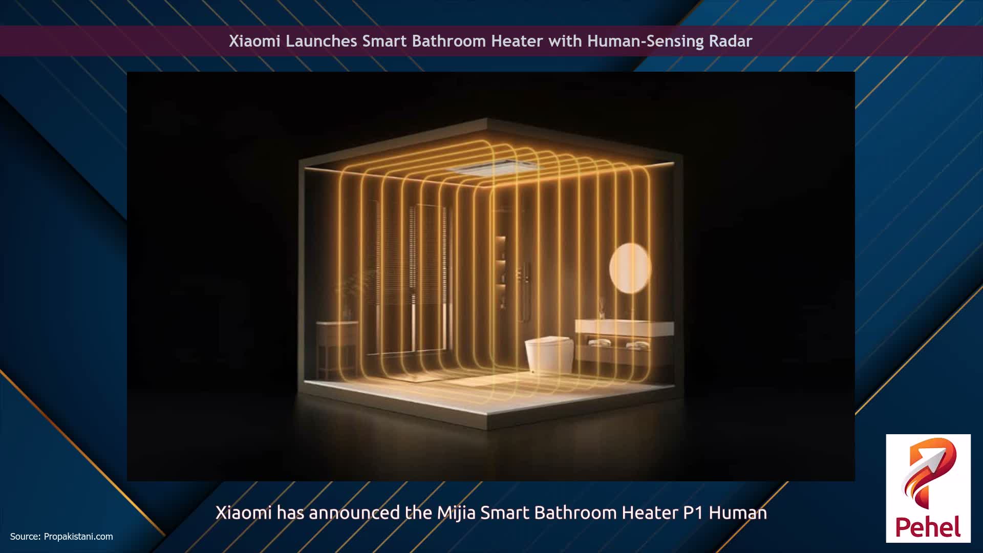 Xiaomi Launches Smart Bathroom Heater with Human-Sensing Radar
