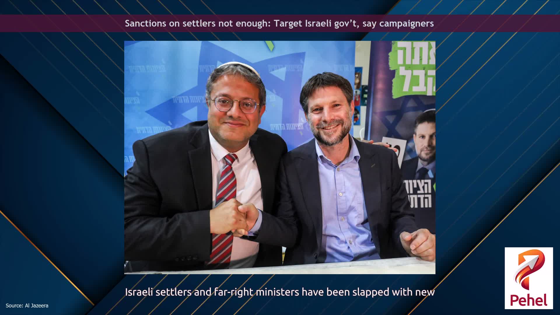Sanctions on settlers not enough: Target Israeli gov’t, say campaigners