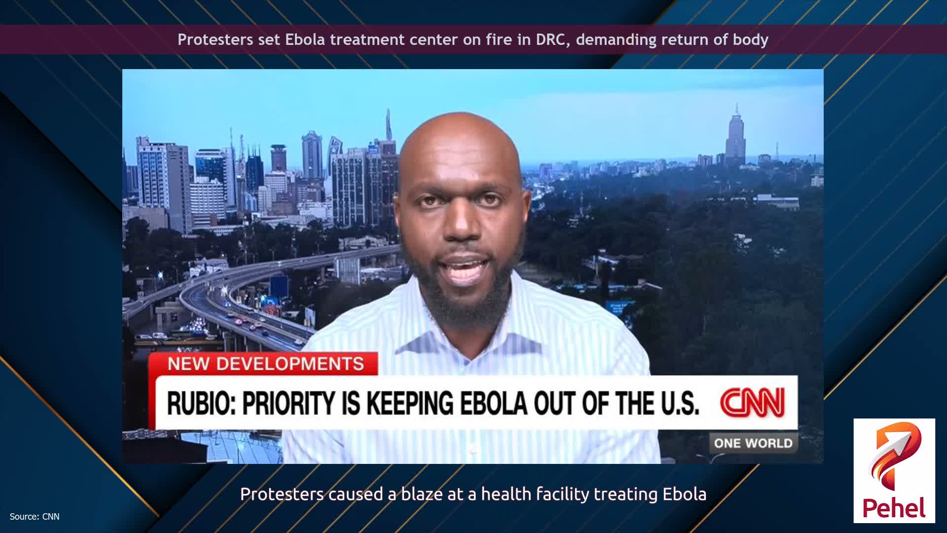 Protesters set Ebola treatment center on fire in DRC, demanding return of body