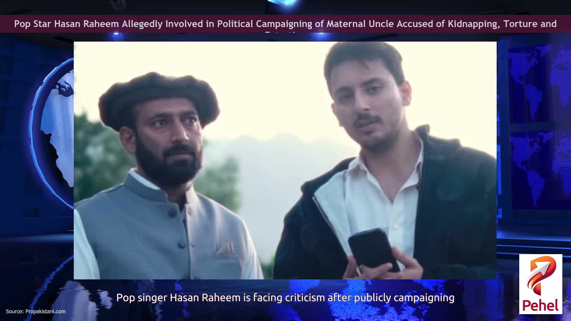 Pop Star Hasan Raheem Allegedly Involved in Political Campaigning of Maternal Uncle Accused of Kidnapping, Torture and Extortion