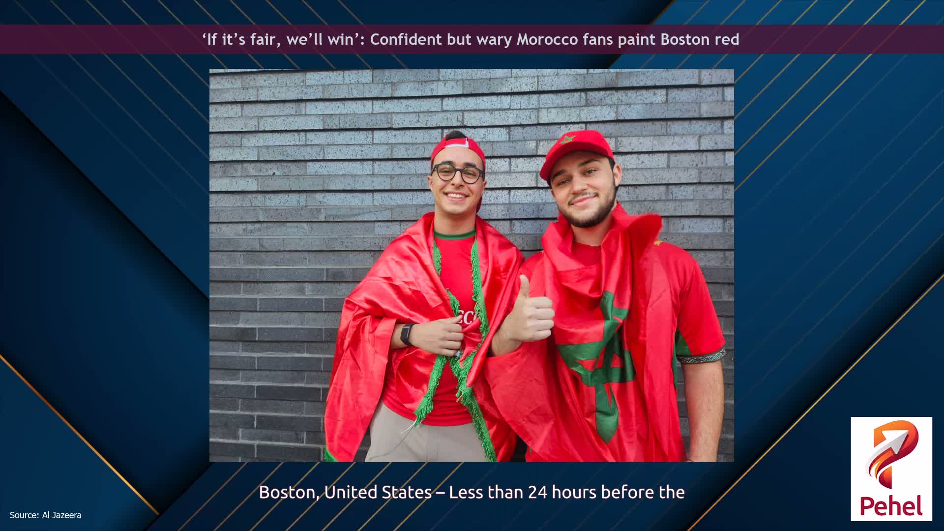 ‘If it’s fair, we’ll win’: Confident but wary Morocco fans paint Boston red