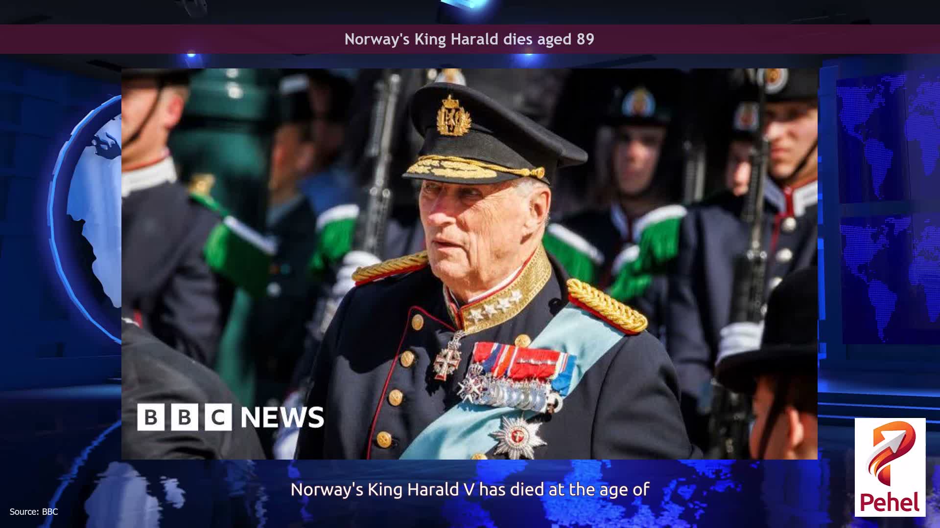 Norway's King Harald dies aged 89