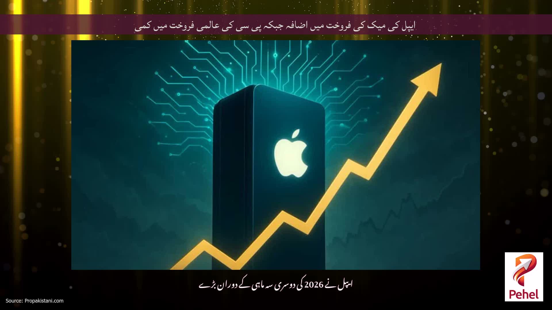 ایپل کی میک کی فروخت میں اضافہ جبکہ پی سی کی عالمی فروخت میں کمی