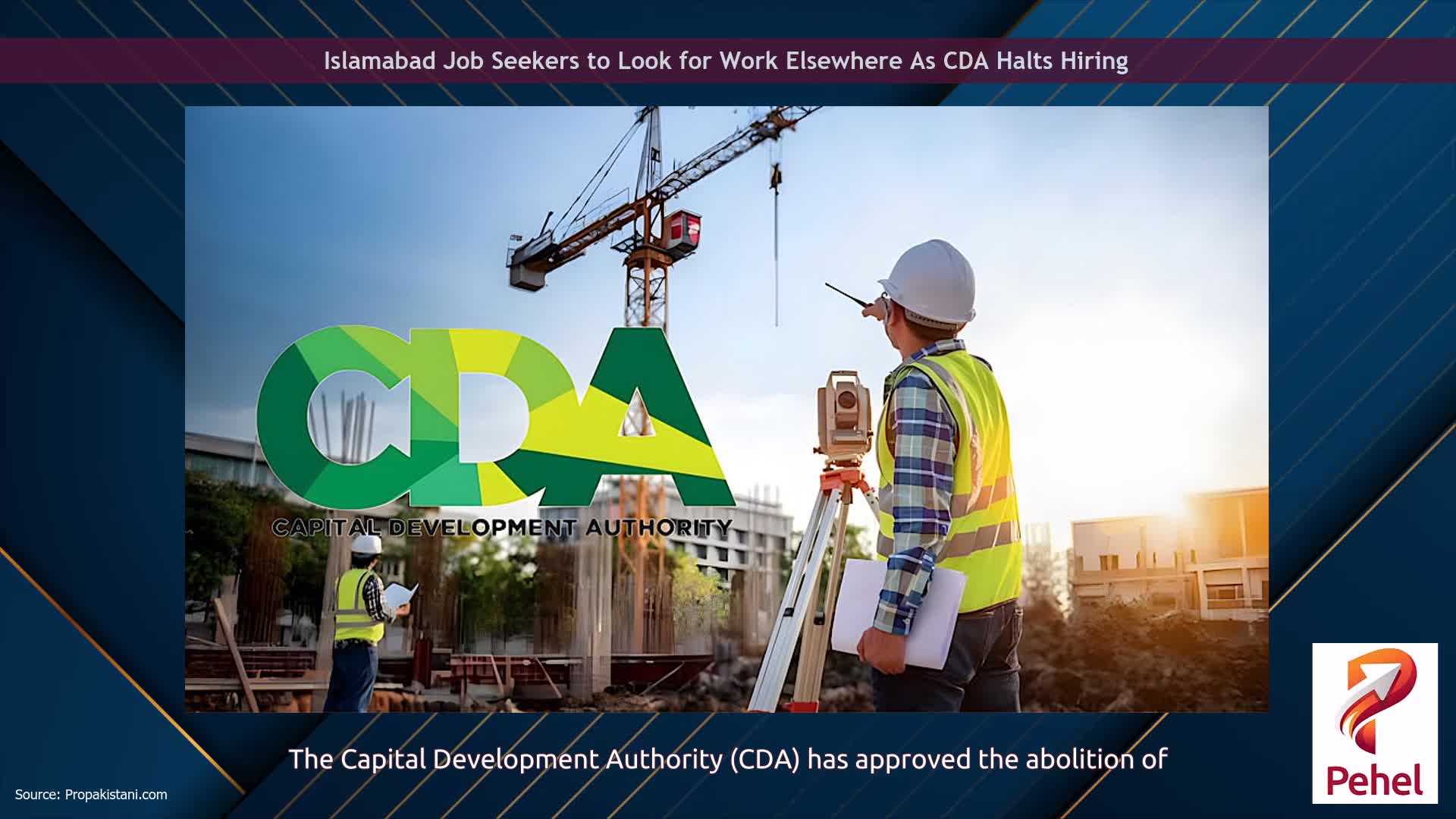 Islamabad Job Seekers to Look for Work Elsewhere As CDA Halts Hiring