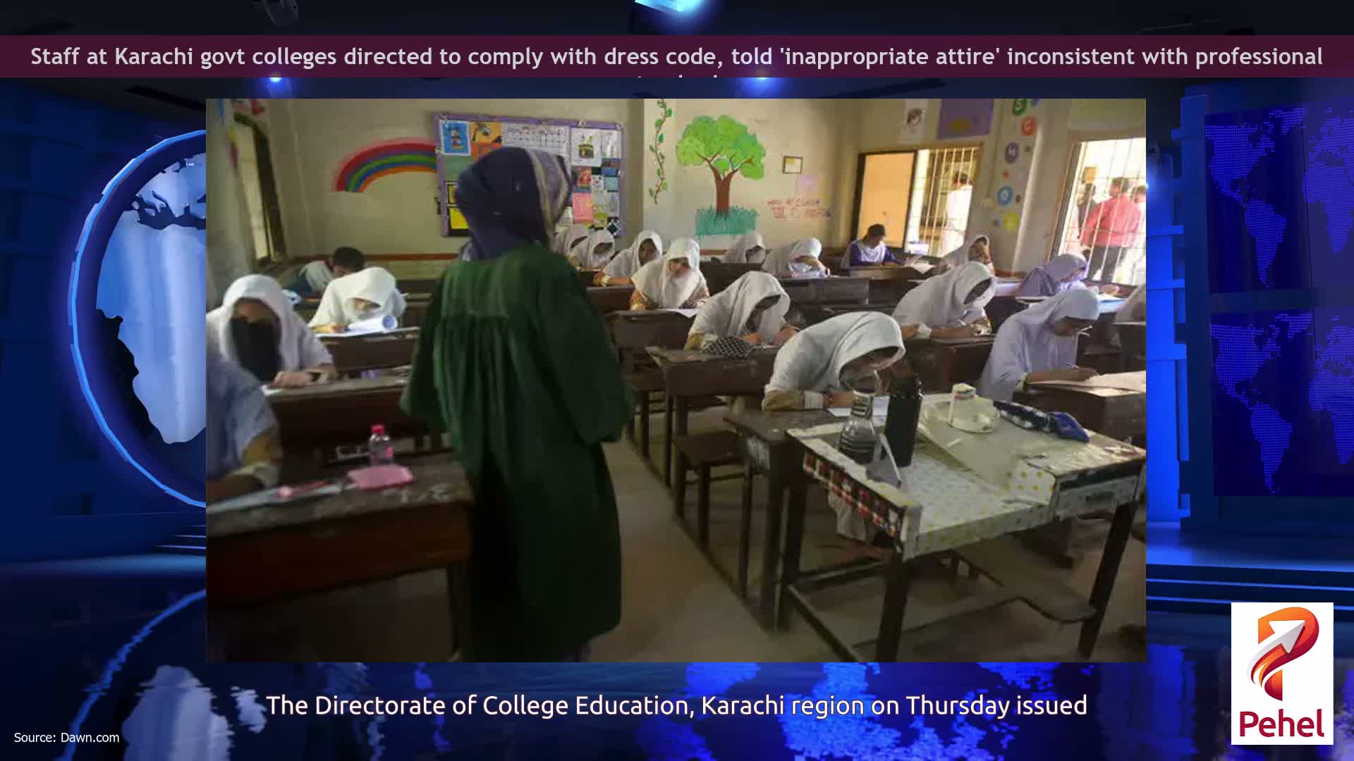 Staff at Karachi govt colleges directed to comply with dress code, told 'inappropriate attire' inconsistent with professional standards