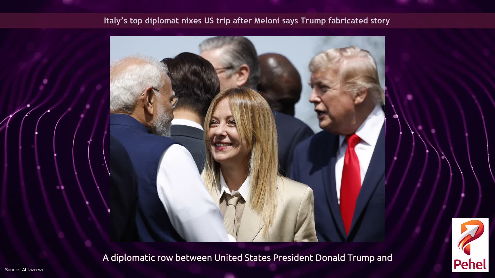 Italy’s top diplomat nixes US trip after Meloni says Trump fabricated story