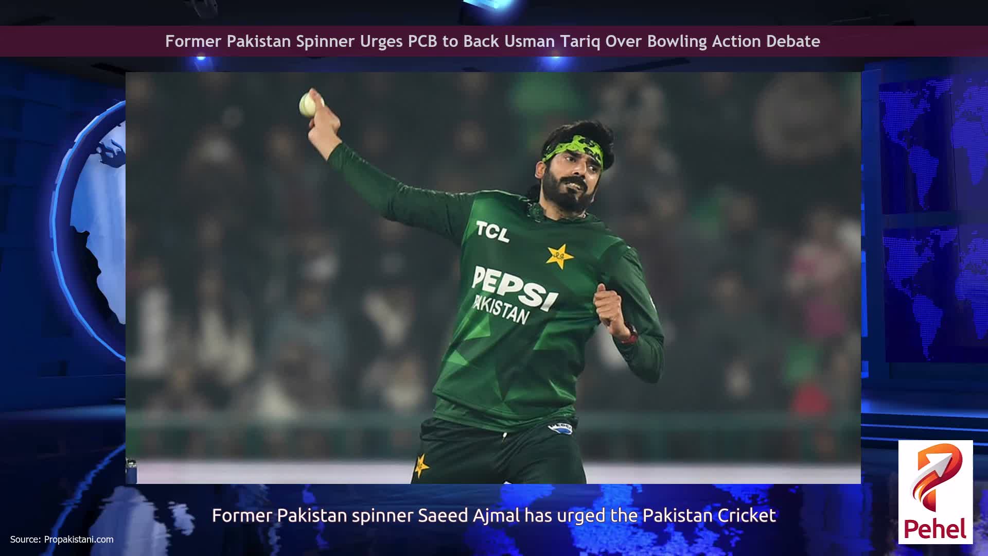Former Pakistan Spinner Urges PCB to Back Usman Tariq Over Bowling Action Debate